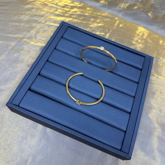 APM Monaco Eclat Gold Circle Bangle - Picture 2 of 5